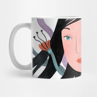 Women in flowers Mug